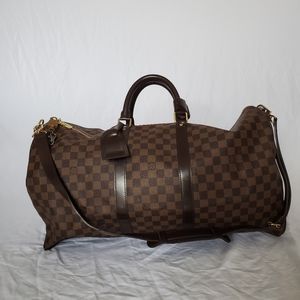 Lious Vuitton Leather Duffle Bag
